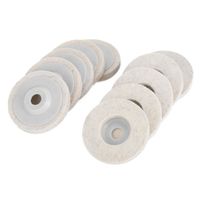 SALUTUYA Disques de polissage 10 pièces roue de polissage laine polissage kits de tampons de meule pour le luminaire linge Baiser