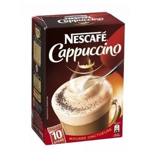 CAFÉ SOLUBLE NESCAFE CAPPUCCINO - Cappuccino Sucré 140G - Lot De 4