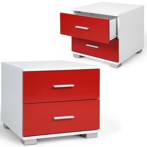 Table De Chevet Rouge Pas Cher
