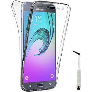 360°Full Body Transparente Silicone Coque pour Samsung J3 2016 Housse Silicone Etui Case AICEK Coque Samsung Galaxy J3 2016 