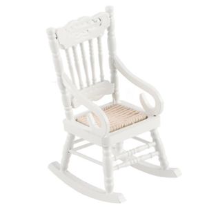 ACCESSOIRE DE FIGURINE Fafeicy chaise à bascule miniature Chaise à bascul
