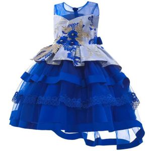 ROBE Robe Fille Enfants Princesse Performance mignon Mode nouvelles bouffantes Fête d'anniversaire Charmant - Bleu HBSTORE