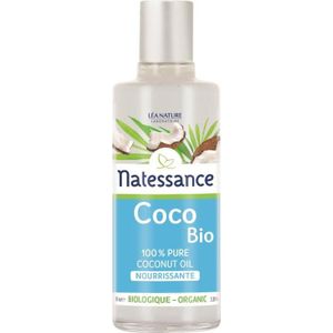 HYDRATANT CORPS Natessance Huile de Coco Bio 100% Pure 100ml