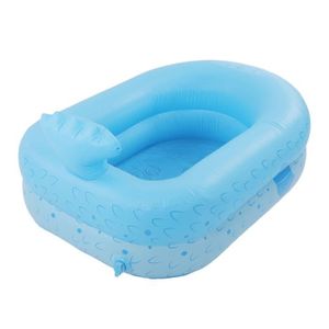 PATAUGEOIRE Piscine gonflable pour enfants - VGEBY - Bleu - De
