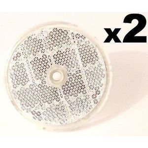 Catadioptre Blanc Adhesif - 106x50 mm - Rectangulaires