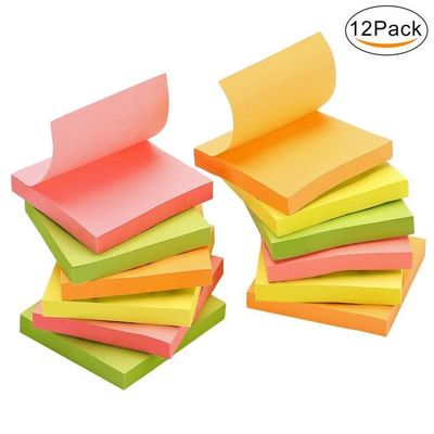 Notes Repositionnables Néon 75 X 125 Mm - - Bloc De 100 Feuilles Sur