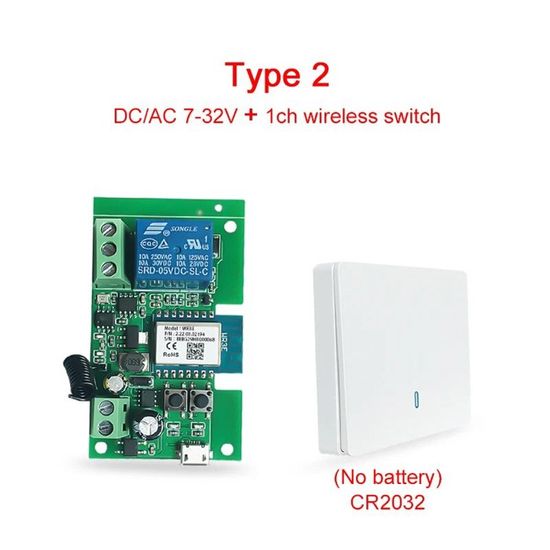 1CH Tuya Smart Module Wifi,Sans Fil Télécommande Porte De Garage De ...