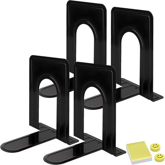 DIFIT Serre Livre, Presse Livre En étal, 2 Paire Cale Livre, Bloc Livre Pour Étagère, Serre