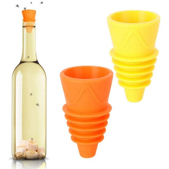 Lot De 2 Pièges à Mouches Rouge, Piège à Mouches Red Top 2 Falle, Piège