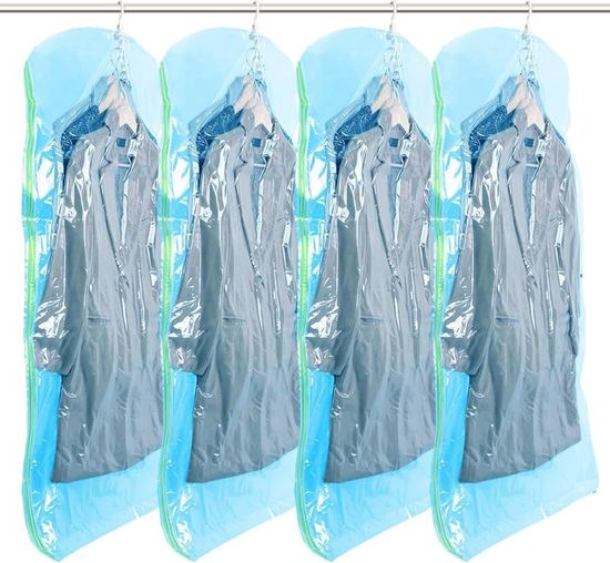 12 Sacs De Rangement Sous Vide 30x40 Cm - Avec Pompe Manuelle, Pour Vêtements, Voyage, Gain De Place