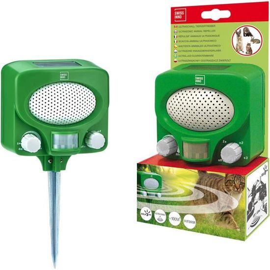 Répulsif Ultrason Chat Solaire Avec Détecteur De Mouvement - Anti Rongeurs Jardin