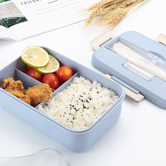 Revivoer Boite Bento à 3 Couches avec Séparations, Lunch Box pour Enfant et Adulte  Boite Lunch sans BPA avec Couverts Parfait [80] - Cdiscount Maison
