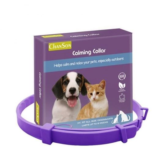 Picture of Cat Dog Universal Calming Collar For Cats Dogs Adjustable Anxiety ...