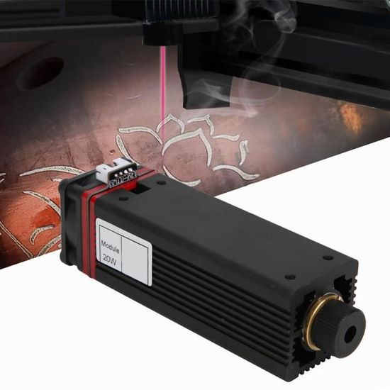Module Laser 1000 MW 405 Nm Bleu Violet 5V DC - Tête Laser Pour Graveur DIY - NEUF