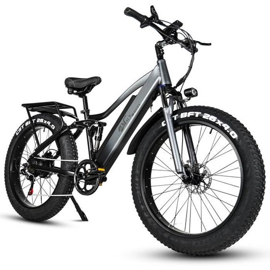 VTT Pliable 26 Pouces 21 Vitesses - Pour Ados Et Adultes, Charge 120 Kg, Réglable, Avec Garde-boue Et Porte-gobelet