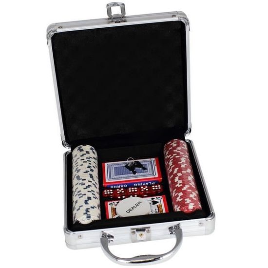 Malette Poker 100 Jetons Aluminium