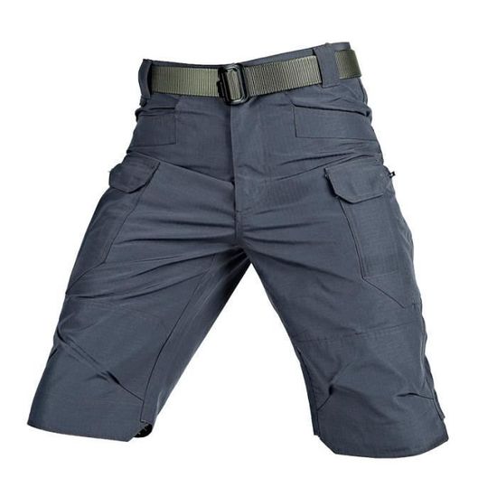 Short Cargo Léger Pour Homme - Taille élastique Avec Poches Multiples - Idéal été