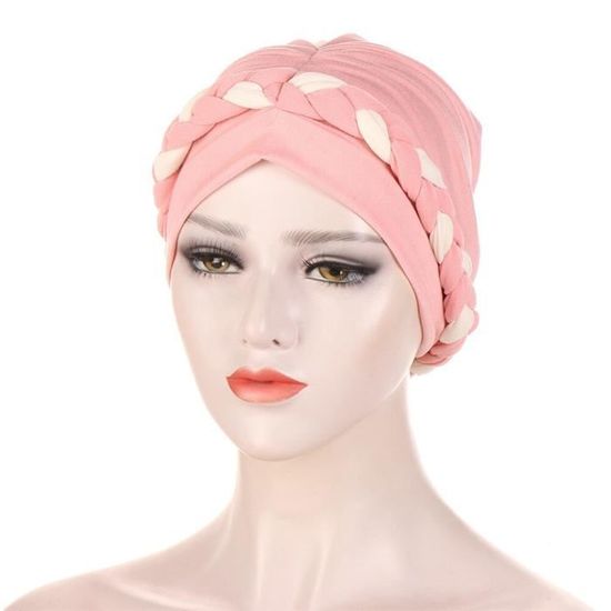 Femmes tresses chimio casquette perte de cheveux couvrechef musulman Hijab Turban islamique