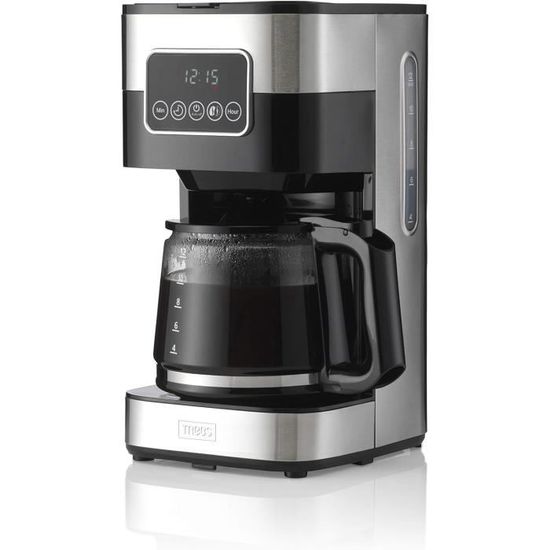 Tristar Machine à café, pour 4-6 tasses, fonction maintien au chaud, arrêt automatique, système anti-goutte, filtre à eau amovible, sans BPA, pièces lavables au lave-vaisselle, CM-1284 Tristar Machine à café, pour 4-6 tasses, fonction maintien au chaud, arrêt automatique, système anti-goutte, filtre à eau amovible, sans BPA, pièces lavables au lave-vaisselle, CM-1284