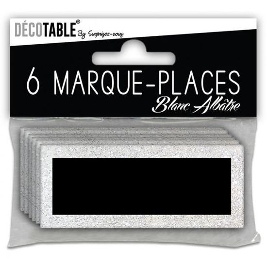 Marque Place Paillete Blanc Albatre Achat Vente Decors De Table Cdiscount