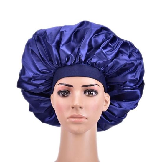 Bonnet De Nuit Satin Romon - 2 Pièces - Protection Cheveux Anti-Frisottis - Taille Adjustable