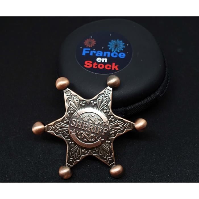 Hand Spinner Métal étoile Sheriff Or Rose