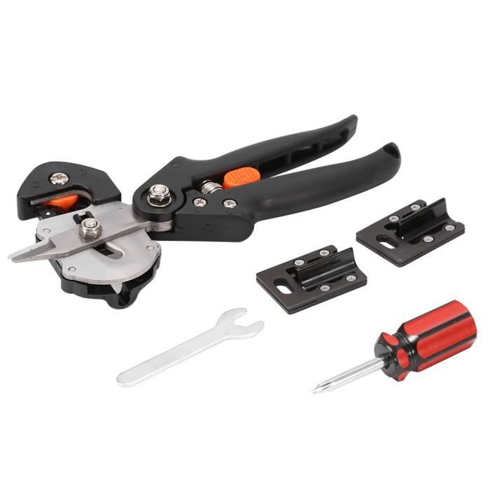 Drfeify Outils de jardin Machine a greffer Outils de greffe d'arbres Ciseaux secateurs outil de greffage Coupe Jardin de secateur