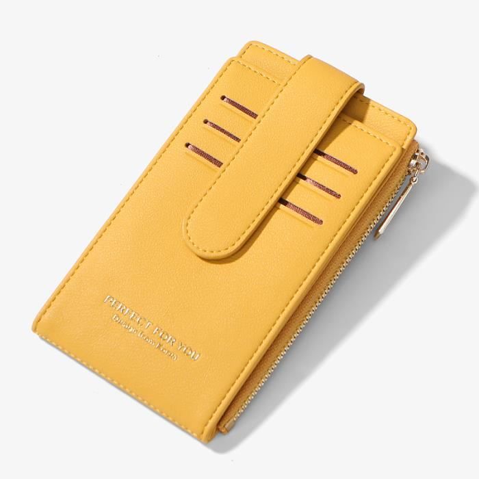 Porte-carte RFID dame sac à main portefeuille anti-vol femme carte de crédit portefeuille dame carte sac à glissière porte-monnaie d