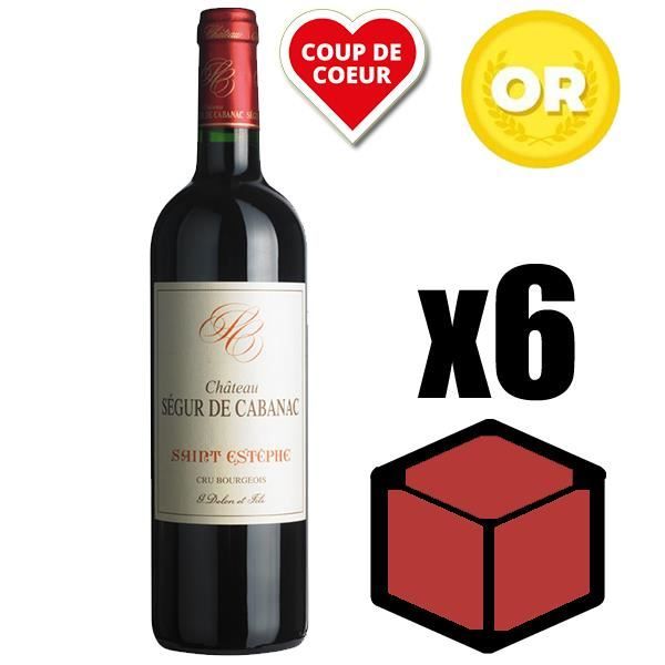 X6 Château Ségur de Cabanac 2013 75 cl AOC Saint-Estèphe Rouge Vin Rouge
