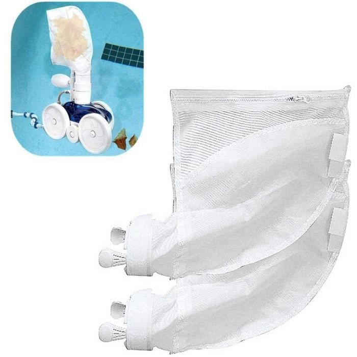 (Paquet de 2) Sac de Nettoyeur de Piscine pour 280, 480 Nettoyeur de Piscine, Sacs de Rechange à Fermeture éclair