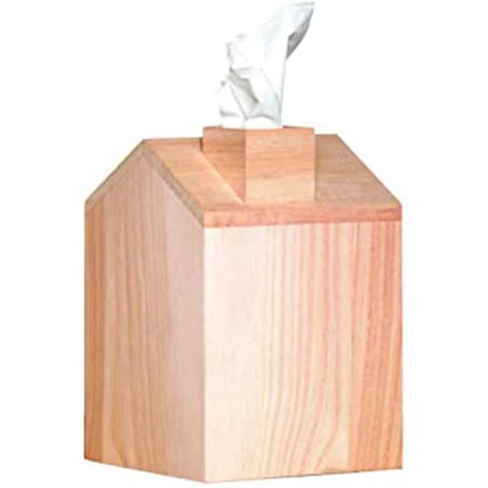 Artemio Boîte À Mouchoirs En Bois En Forme De Maison Beige 13 X 19 X 13 Cm
