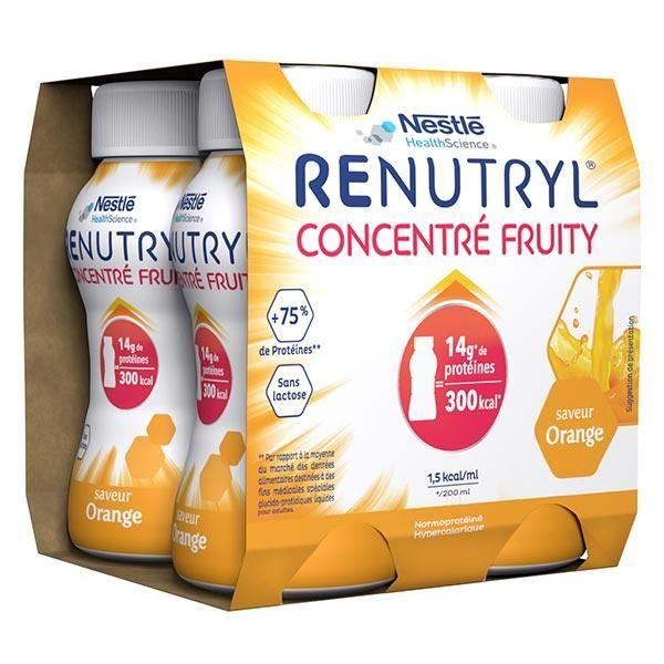 Renutryl Concentré Fruity Orange 4 x 200ml