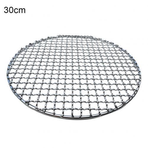 Grille de grille pour Barbecue, grille ronde en acier inoxydable antiadhésive, casserole de cuisson pour barbecue, ronde CC3290