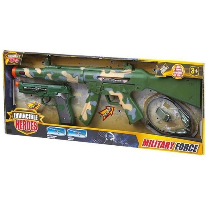 INVINCIBLE HEROES - SET MITRAILLETTE POLICE