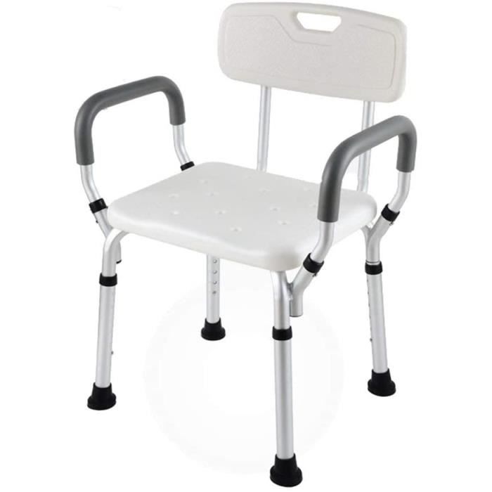 Tabourets de douche et de bain ZYL-YL Personnes âgées Tabouret de Douche Mobile à Hauteur réglable Non-Slip avec Les Bra 699257