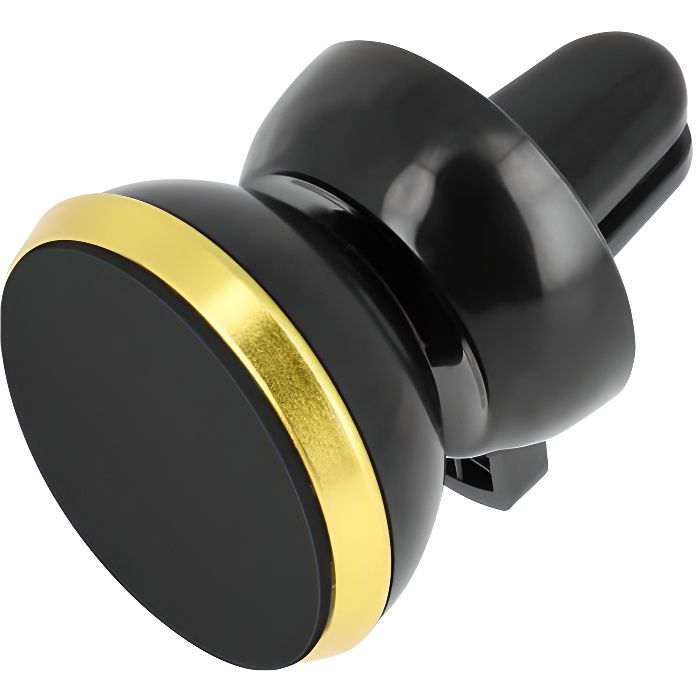 Support Voiture Téléphone Magnétique Grille d'aération Rotatif à 360° Noir / Or