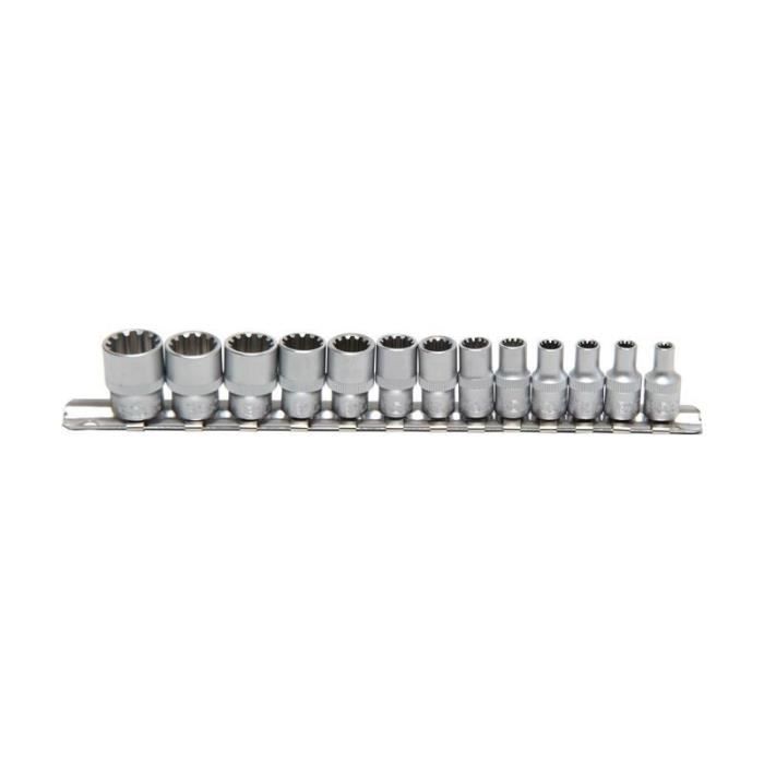 Jeu de douilles Gear Lock 6,3 mm (1/4-) 13 pièces