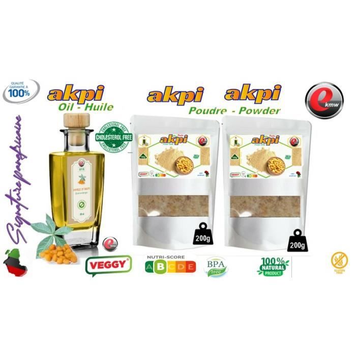 Maxi Combi d'Akpi 2x200g poudre +100 ml d'huile d'Akpi