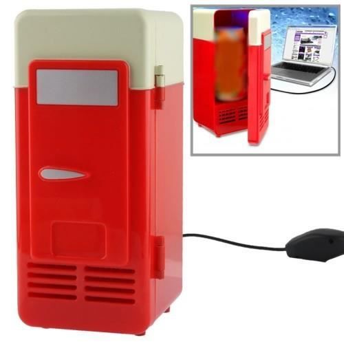 Mini-frigo USB pour canette (rouge)