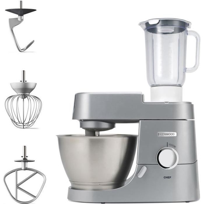 Robot pâtissier KENWOOD Chef KVC3110S - Gris argenté - 1000