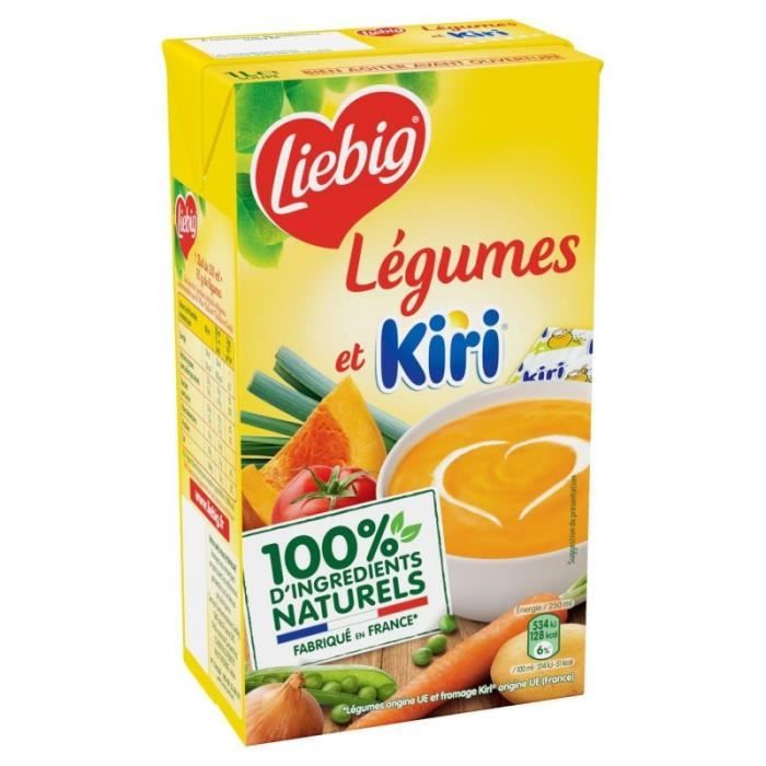 LIEBIG - Doux Plaisirs Légumes Et Kiri 1L - Lot De 4