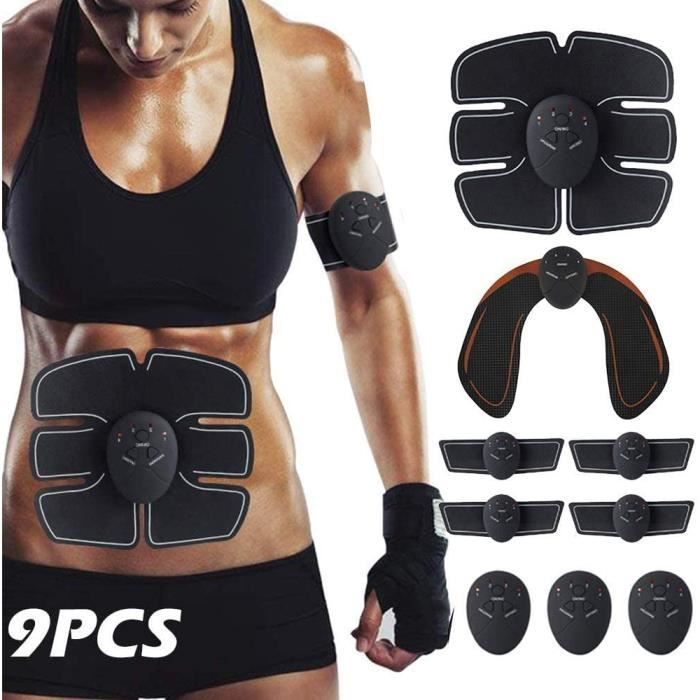 XIONGMIN Appareil de Musculation Fitness 8PCS Kit STIMULATEUR ABDO +FESSSIERS OFFERT Entraînement hanche Fesse Levage