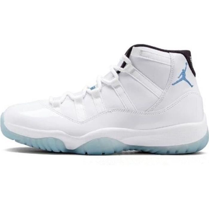 Basket Airs Jordans 11 XI Concorde 23 Retro Chaussures de Pas Cher AJ 11 High pour Homme Femme Blanc