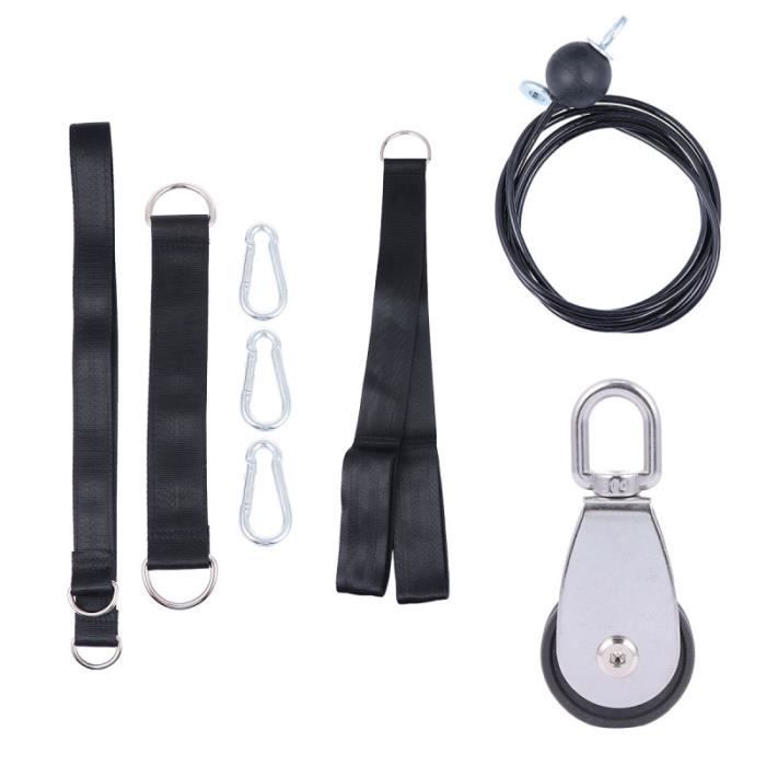 1 ensemble de sport outil force avant-bras Gym Portable corde câble poulie système formateur