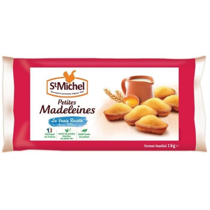 ST MICHEL - Madeleines Coquilles Oeufs De Plein Air 1Kg - Lot De 3