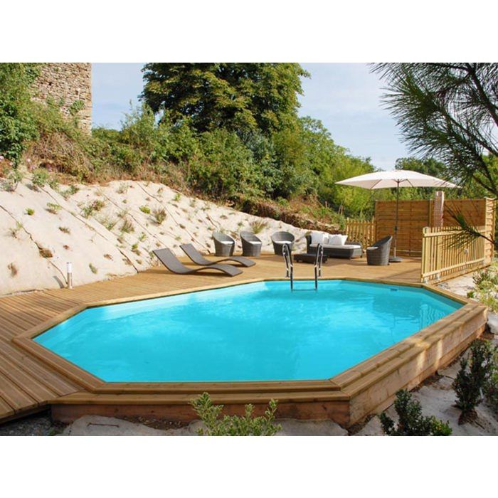 Piscine bois Vermela 6,72 x 4,72 x 1,46 m - Sunbay