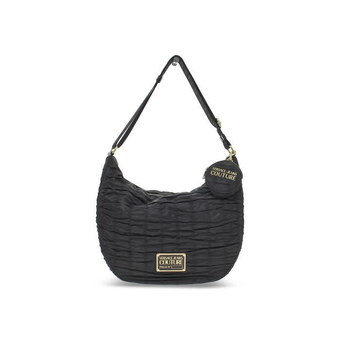 SAC A MAIN VERSACE JEANS COUTURE BX7 NYN en nylon noir Femme