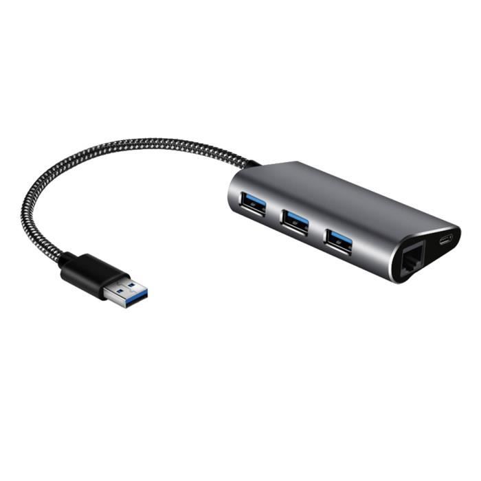 1 pc Data Hub USB 3.0 haute vitesse Premium 3 ports Splitter Expansion pour Windows Cumputer PC SWITCH - HUB ETHERNET - INJECTEUR