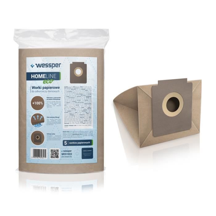 Sacs pour aspirateur Mistral Compact 1200 (5 pièces, papier)