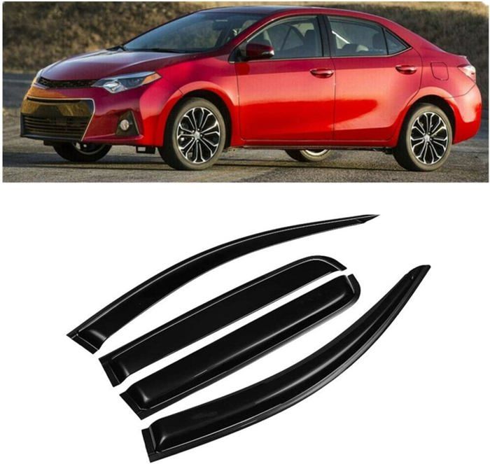 4 Déflecteurs Fenêtre Pour BMW X6 F16 (2015-2019) - Verre Acrylique - Anti-pluie Et Anti-vent - Installation Adhésive